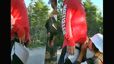Shy Junior Student Sucking Dick in the Forest Trail