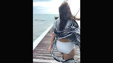 Milf Anasuya Hottest Ever ASSSS,Boobs & Thighs Exposing in White BIKINI -Don’t MISS