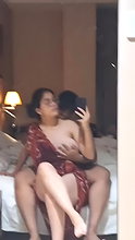 Beautiful Girl Shows Boob with BF in Indian Sex MMS