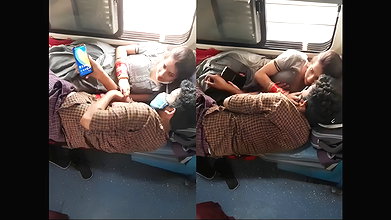 Desi village lover romance on train
