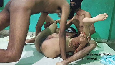 Bhabhi fuck by two adults boys full nude and hard sex