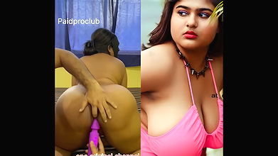 Megha das pussy fingering by dildo with facemask
