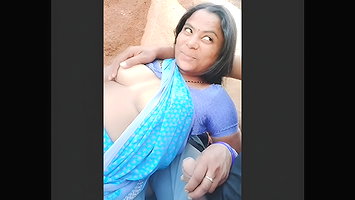 Villlage Cute Bhabhi handjob out door