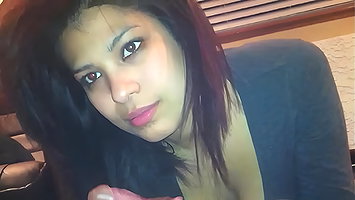 Cute bhabi suck her boss dick