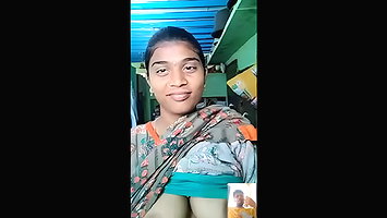 Tamil Girl Shows boobs on VC