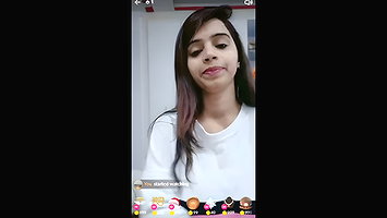 Sweety showing her big boob on tango 121 with face