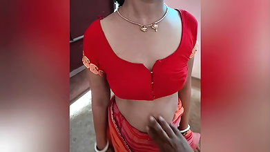 Village wife showing outdoor