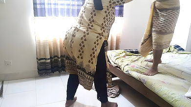 18y old Desi hot neighbor Ayesha Bhabhi’s hands tied & fucked in room when her husband was not home – Huge cum wild