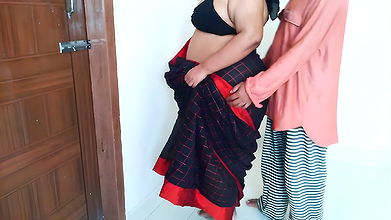 Desi Tamil Big Tits Hot granny Ka Thapa Thap chudai Majbore Appa Beta (Indian 60y Old granny fucked while she Cleaning)