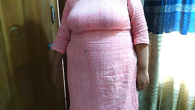 Desperate Wife – Desi Horney Big Boobs & Big Ass Aunty Having Sex With Unknown, When Husband Not at Home