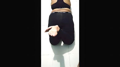 Indian girlfriend Hot exercise – big ass