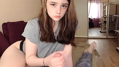 Caught Brother Masturbating With Panties And Got Creampie In Tight Pussy