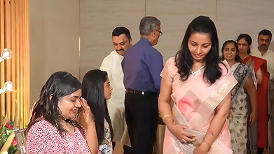 Tulu sexy aunty open navel in pink saree 22