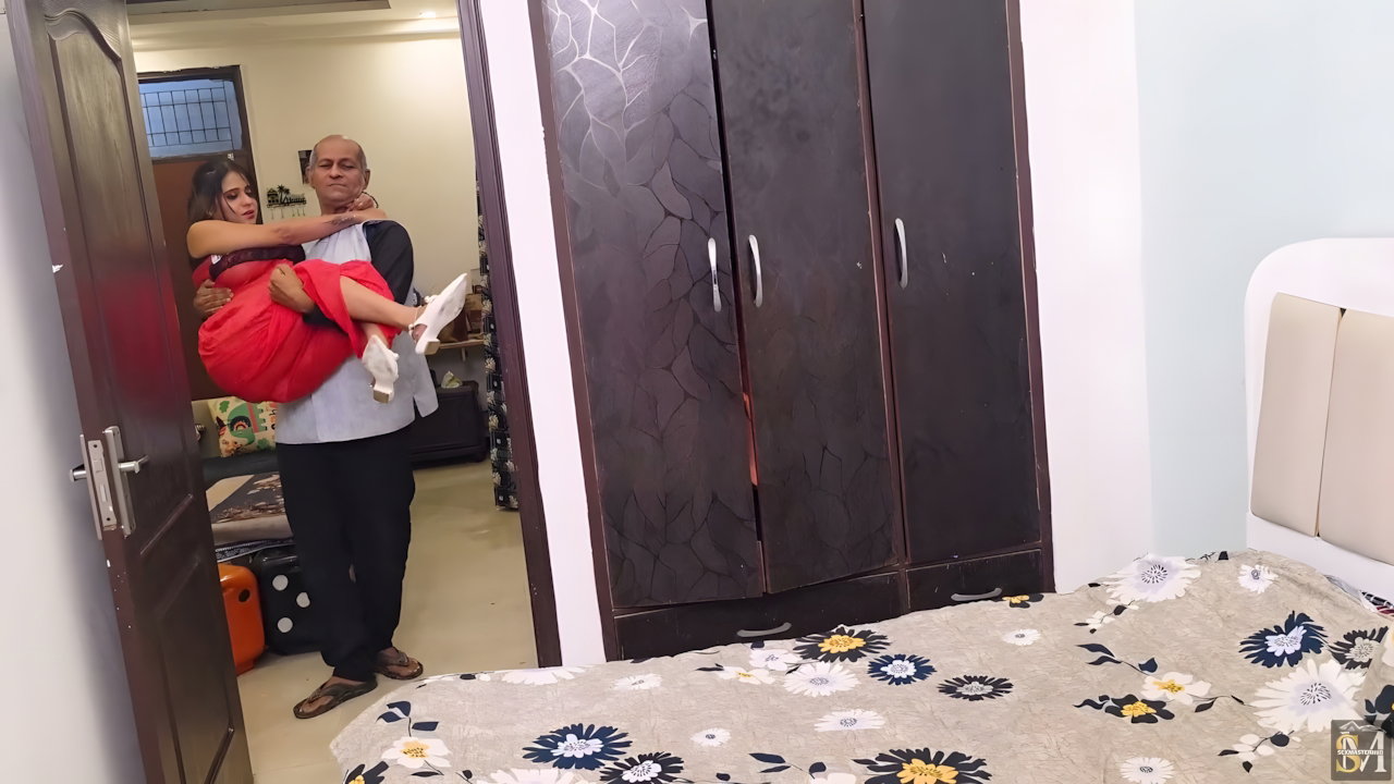 Indian Sex MMS: Desi Wife Srimoyee Fucked Hard by Old Man Jamal