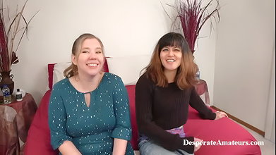 Casting themed interracial threesome with a really adventurous white girl