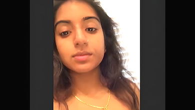 Girlfriend posing for lover