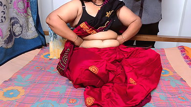 Sexy Bengali Woman Wearing Saree Calls Her Boyfriend Saying Come Quickly, No One Is at My House