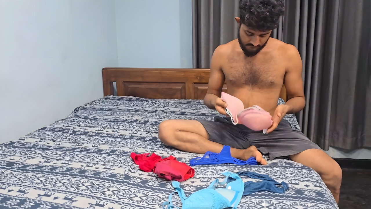 My stepbrother fucks me after sniffing my panties