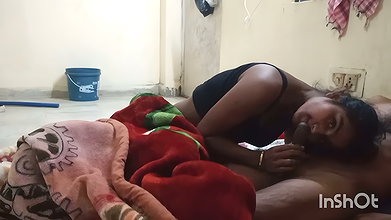 Hot Desi Couple Enjoying Intimate Moments in Bedroom
