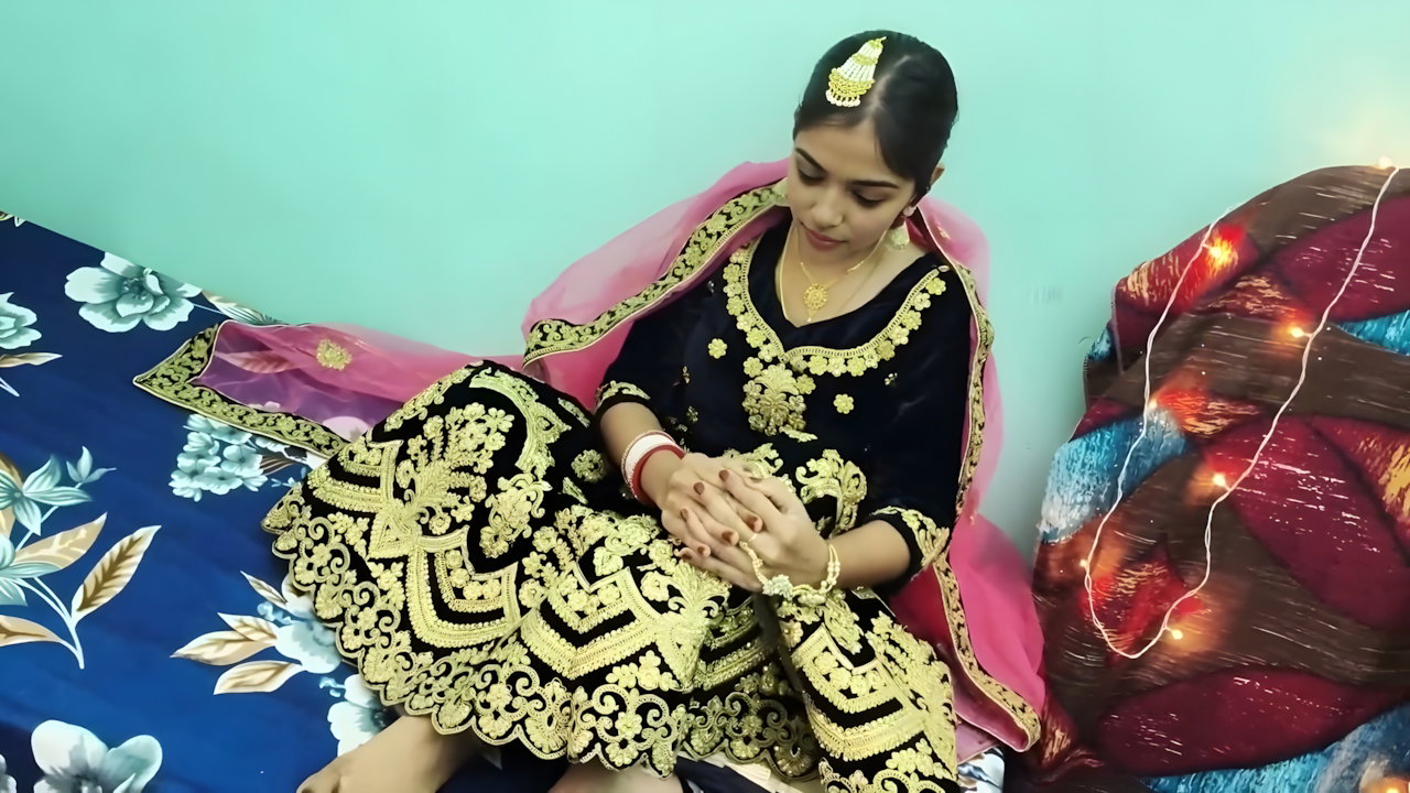 Newly Married Desi Couple First Night Sex Hindi Indian Sex MMS
