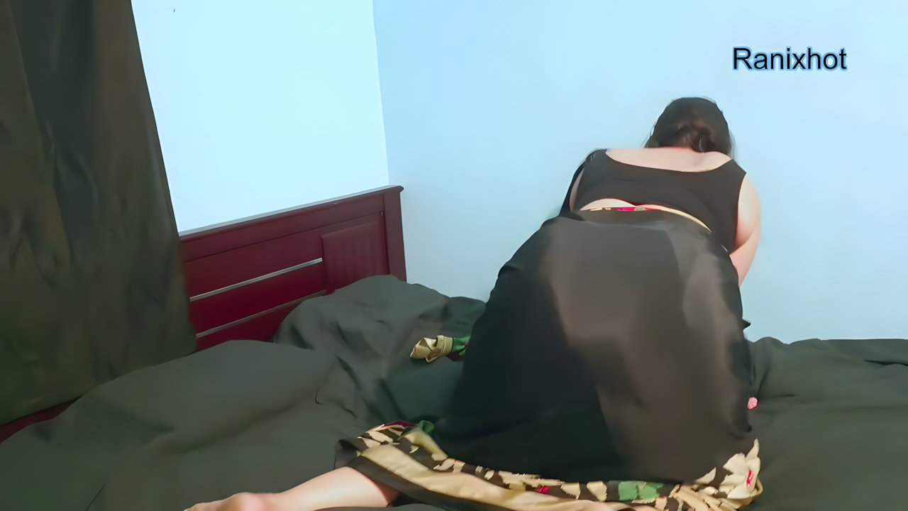 The Lift Aunty Comes Home The Romance sex Continues in bed (Part 2)