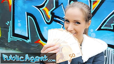 Kinuski fucks a big Spanish cock outside under a tunnel