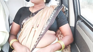 India Cal Gil Car Sex with Customer Telugu Dirty Talks