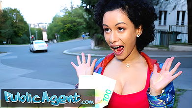 Russian Stacy Bloom with hairy pussy fucked outdoors