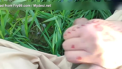 Social Experiment XXX Random Guy Licks My Pussy Outdoors