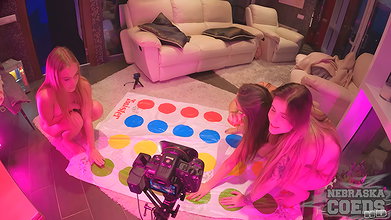 Angelica, Kristina & Melonie – Naked Twister Melonie Kristina And Queen Play With Eachother Interesting Stretchings