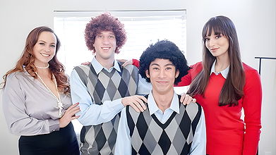 Mom Swap – Gorgeous Big Titted Milfs Help Their Spoiled Stepsons To Get Along With