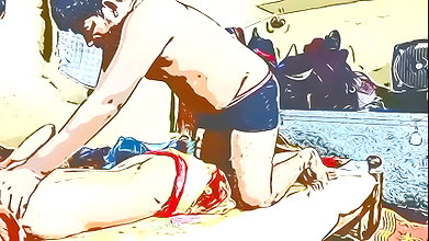 Back pain relax oil massage Hot sexy bhabhi