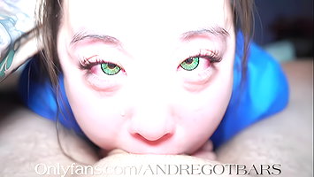 Green Eyes ASIAN NURSE Deepthroat Crying POV Blowjob For Her Patient Sukisukigirl