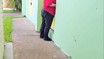 I Almost Pee Myself, Had to Rushed Into an Old Laundry Room and Piss a Big Load on the Floor