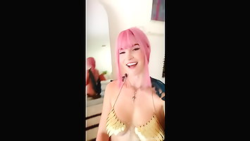 KittyPlays Rebecca One Piece Cosplay PPV Fansly Set Leaked