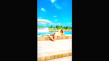 Megnutt02 Topless Outdoor Pool Onlyfans Video Leaked