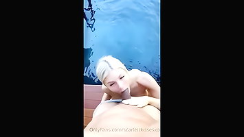 ScarlettKissesXO Poolside Fuck Video Leaked – OnlyFans