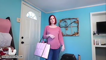 Stepmom shares new boobs with stepson