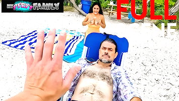 My HOT AF Stacked Stepsis Just Fucked Me At The Beach, LOAD BLOWN – Serena Santos