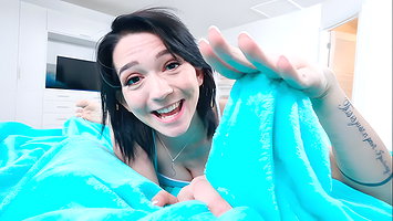 Bitchy teen with small tits Riley Jean fucked in POV angle