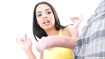 Small-tit babe Vienna Black gets fucked in the doggy style pose