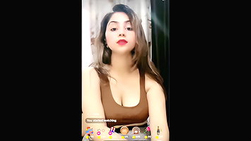 Ritika Singh showing her boobs and pussy on tango live 121 with face