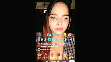 Perfect Girl showing her big boobs and pussy on tango live 121 with face