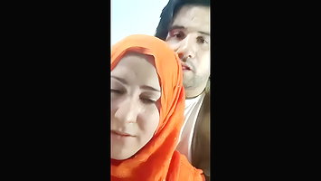 paki muslim couple kissing