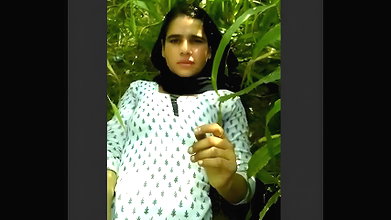 In jungle cute wife