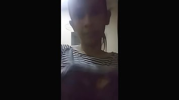 Sexy Slim Girl Showing Asshole