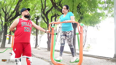 find my whore neighbor in the park and she invites me to fuck her