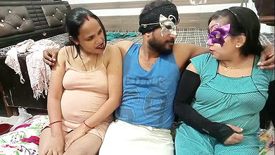 jija fucking sali or pregnant wife together cum on face