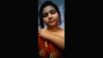 Horny Gf Pressing Boobs