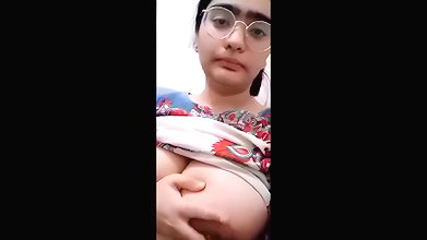 Big boobs paki suit babe